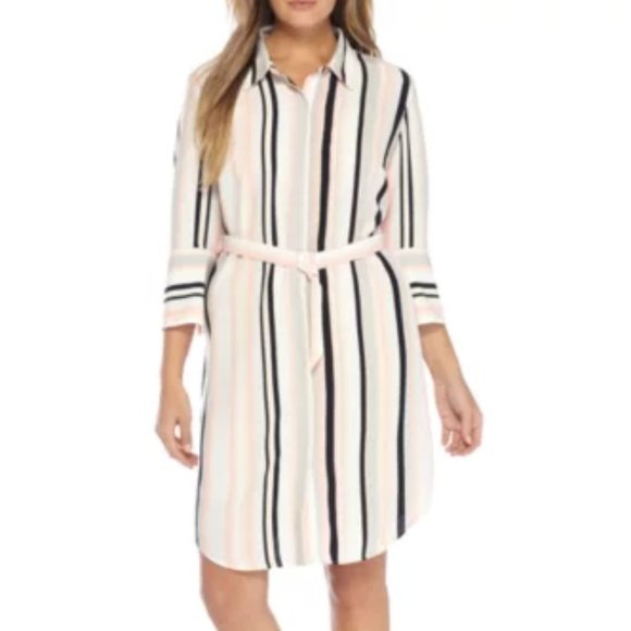 THE LIMITED STRIPED SHIRT DRESS 24W - Picture 1 of 11